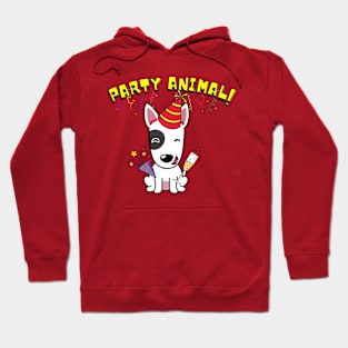 Party Animal Bull Terrier Hoodie